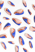 Cobalt Safari | Soft & Durable Press-On Nails