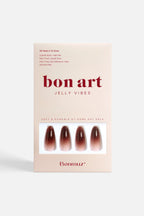 Berry Cocoa Drip | Soft & Durable Press-On Nails