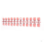 Lovely Bows Artificial Leopard French Tip False Nails