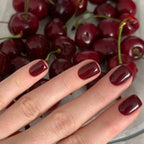 24p/set Long French Full Coverage Acrylic Press on Nails