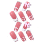 Chic Bows Tie Adorned Press On Nails