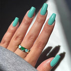 24p/set Long French Full Coverage Acrylic Press on Nails