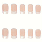 24pcs French Tip Press-On Nails Set