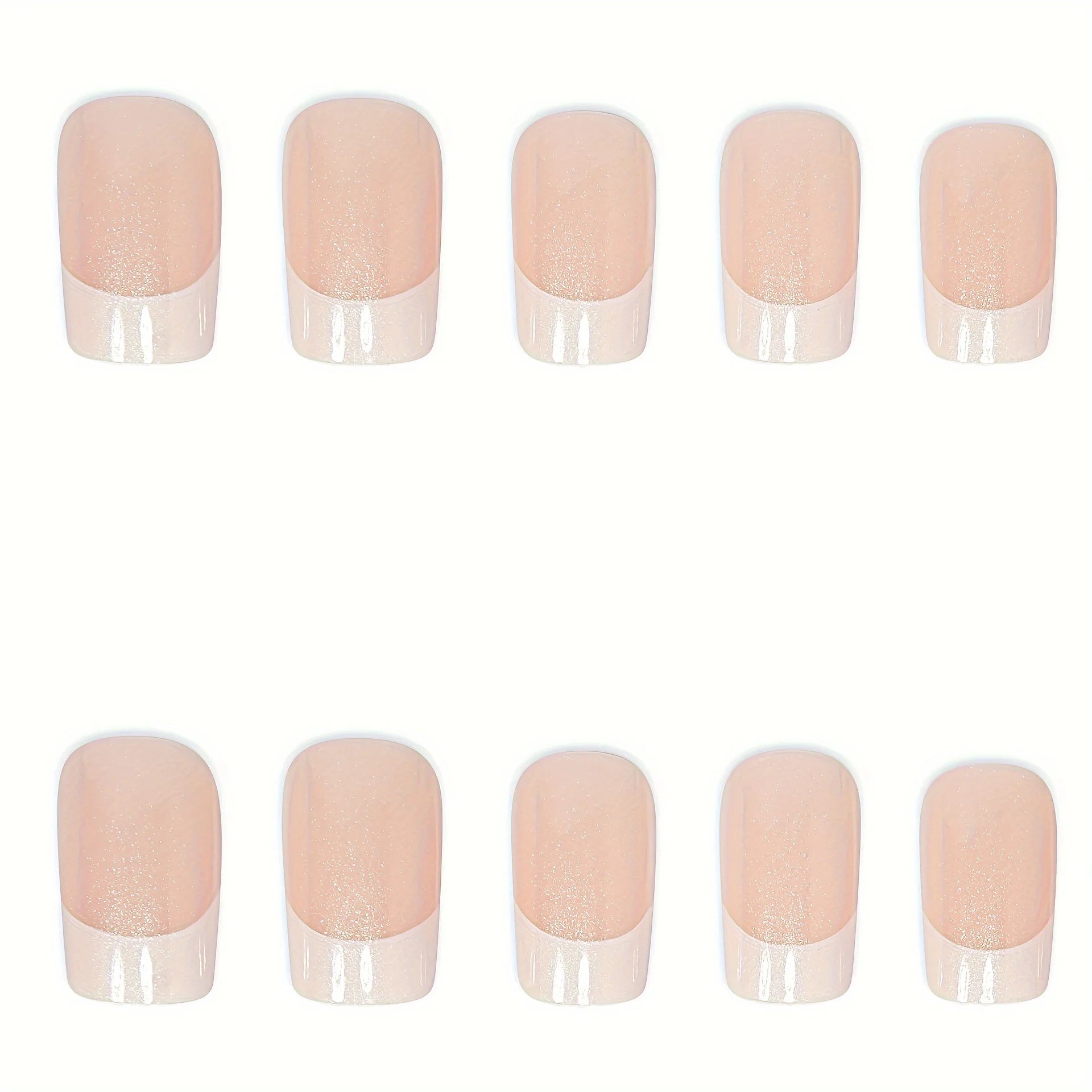24pcs French Tip Press-On Nails Set