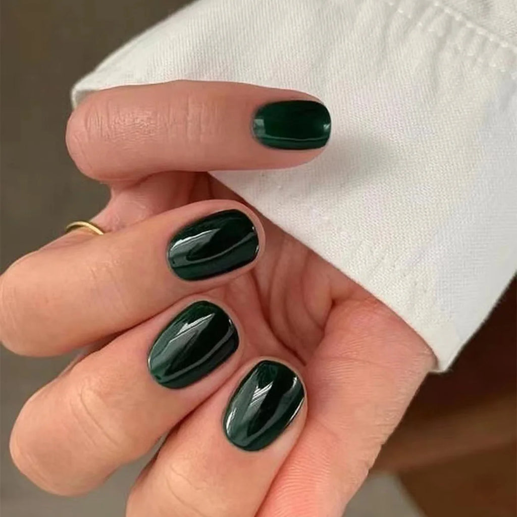 24p/set Long French Full Coverage Acrylic Press on Nails