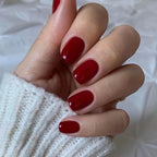 Sexy Red Short False Nails 24Pcs/Box