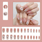 nude pink colors with flowers