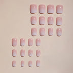 24PCS Press On Nails Pink Gradient