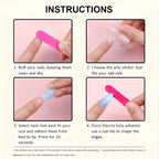 24pcs French Tip Press-On Nails Set