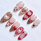 24PCS Sweet Pink French Press on Nails