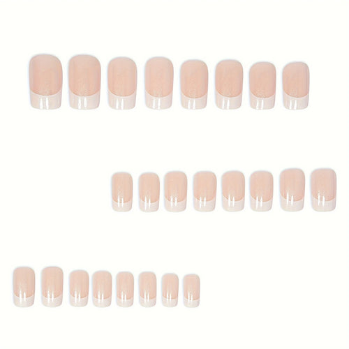 24pcs French Tip Press-On Nails Set