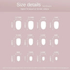 Sexy Red Short False Nails 24Pcs/Box