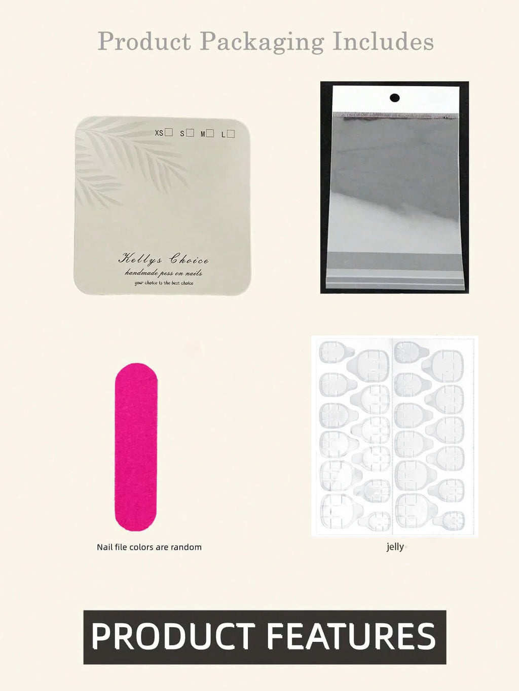10Pcs Handmade Press on Nails