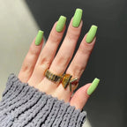 24p/set Long French Full Coverage Acrylic Press on Nails