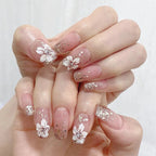nude pink colors with flowers