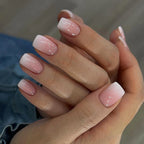 24PCS Press On Nails Pink Gradient