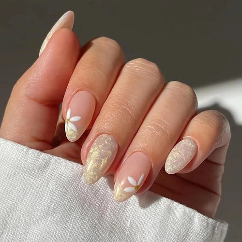 24Pcs Pink Cat's Eye Press on Nails