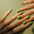 24p/set Long French Full Coverage Acrylic Press on Nails