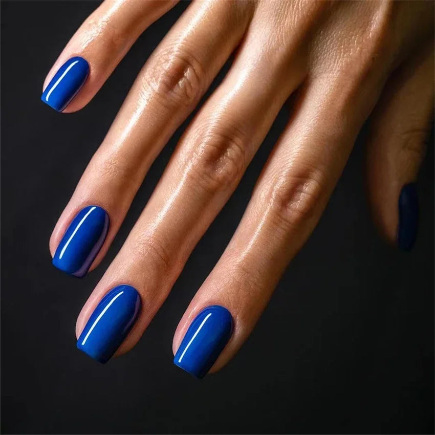 24p/set Long French Full Coverage Acrylic Press on Nails